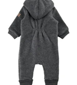 Mikk-Line Køredragt m. Hætte - Uld - Anthracite Melange