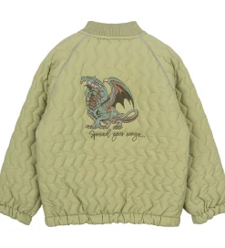 Mikk-Line Sommerjakke - Gray Green m. Drage