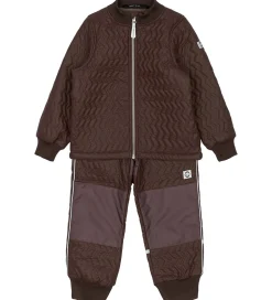 Mikk-Line Termotøj m. Fleece - Duvet - Coated - French Roast