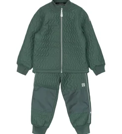 Mikk-Line Termotøj m. Fleece - Duvet - Coated - Balsam Green