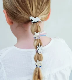 Mimi & Lula Hårelastikker - 8-pak - Unicorn Little Prince