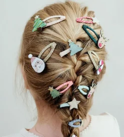 Mimi & Lula Hårklips - 8-pak - Mini Santa Christmas