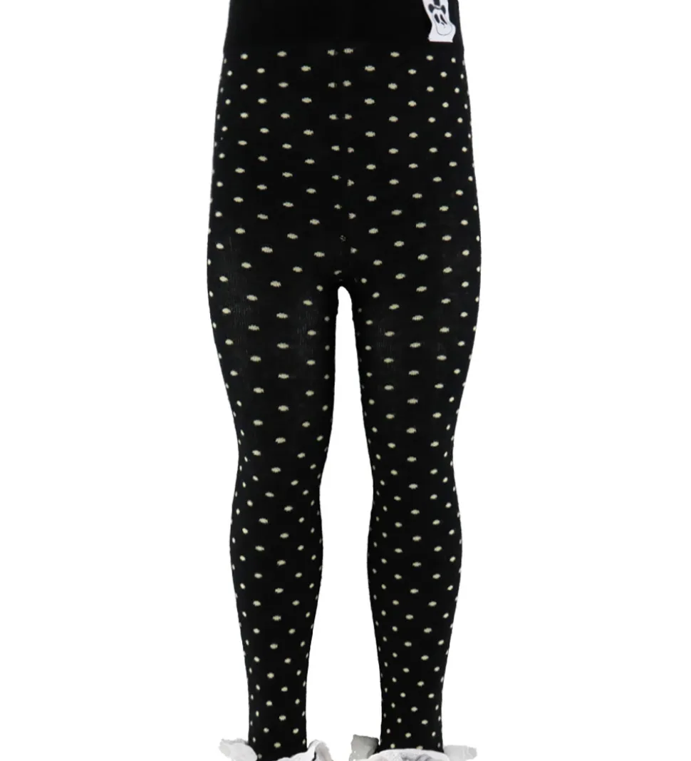 Mini Rodini Leggings - Polka Dot Lace - Sort
