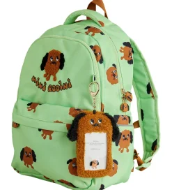 Mini Rodini Skoletaske - Doggies - Grøn