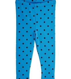 Mini Rodini Sæt - Leggings/Body l/æ - Polka Dots - Blå