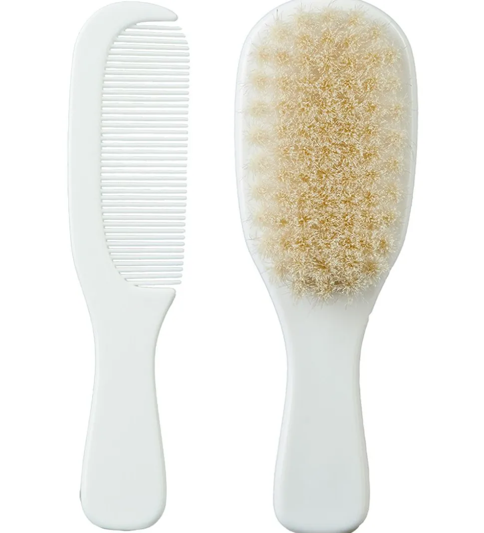 Mininor Kam og Hårbørste - Hvid