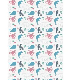 Mininor Pusleunderlag - Engangs - 6-Pak - Hvid m. Dyr