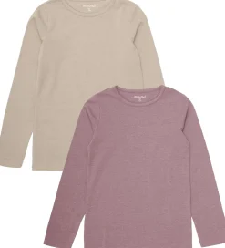Minymo Bluser - 2-pak - Elderberry/Rainy Day