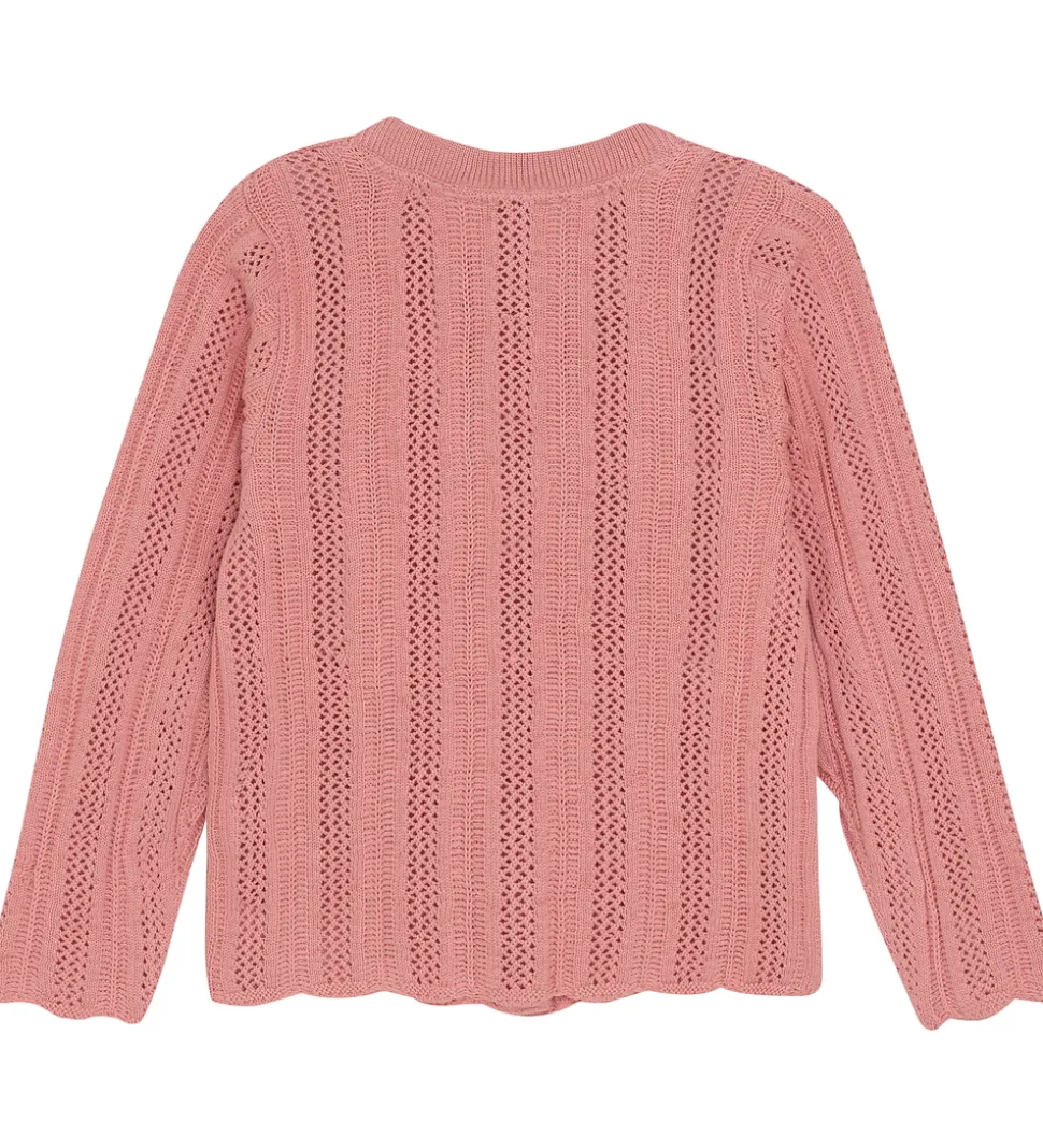 Minymo Cardigan - Strik - Rosette m. Hulmønster