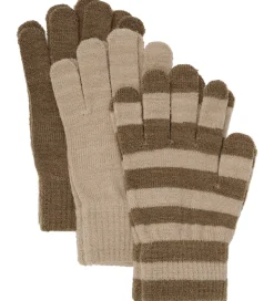 Minymo Handsker - 3-pak - Uld - Caribou