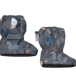 Minymo Overtrækssko m. Fleece - Dark Gull Grey