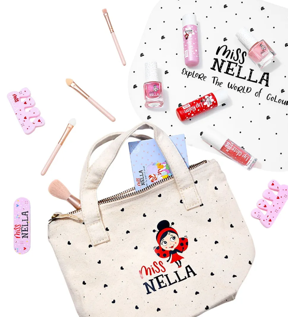 Miss Nella Sminketaske m. Indhold - Happy Birthday to Me Blue