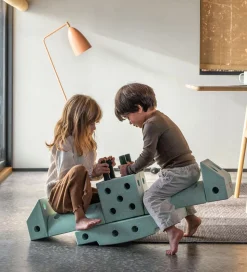 MODU Klods Firkant - 20x20x10 cm - Ocean Mint