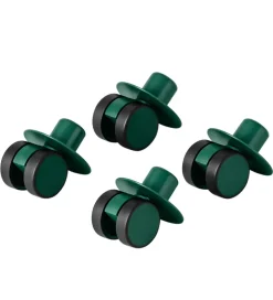 MODU 4x Swirly Wheels - 4-pak - Forest Green