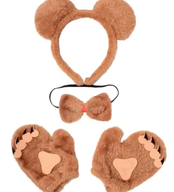 Molly & Rose Udklædning - Hårbøjle/Handsker/Butterfly - Bjørn