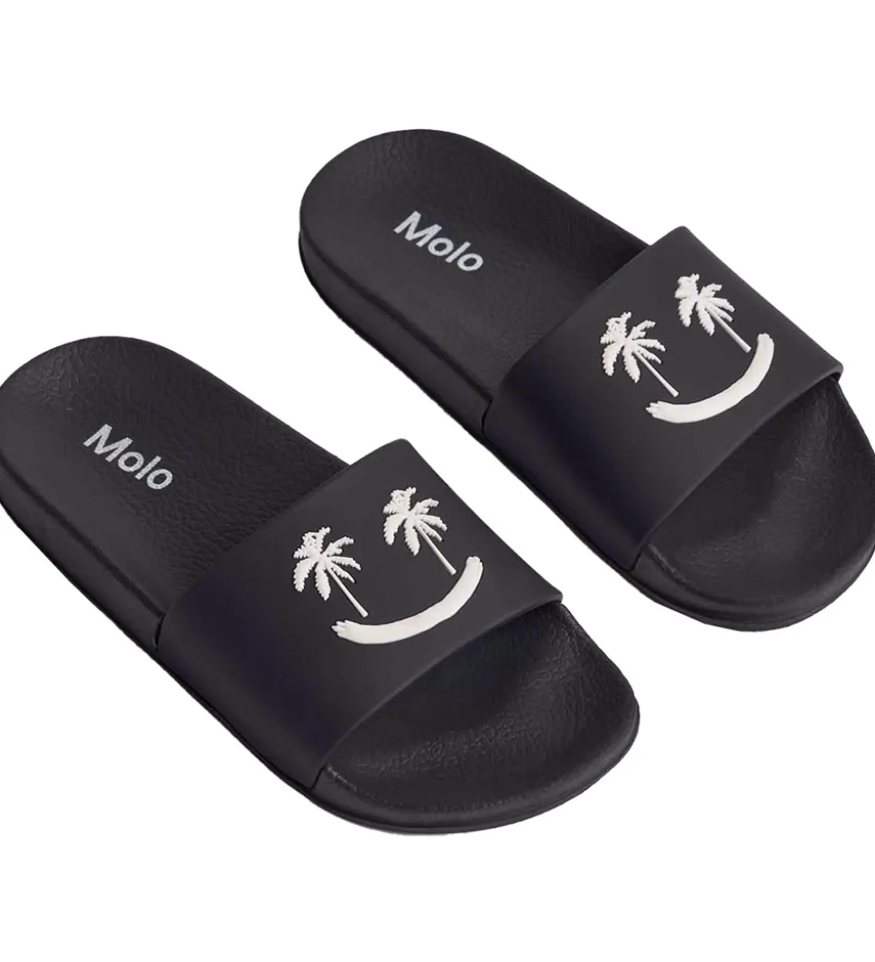 Molo Badesandaler - Zhappy - Sort/Palmer