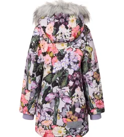 Molo Vinterfrakke - Peace - Flower Art m. Imiteret Pels