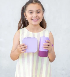 MontiiCo Snackboks m. 3 rum - Bento Two - 500 ml - Lilac