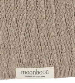 Moonboon Tæppe - Strik - 100x80 cm - Earth