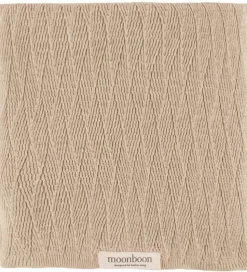 Moonboon Tæppe - Strik - 100x80 cm - Rose Dloud