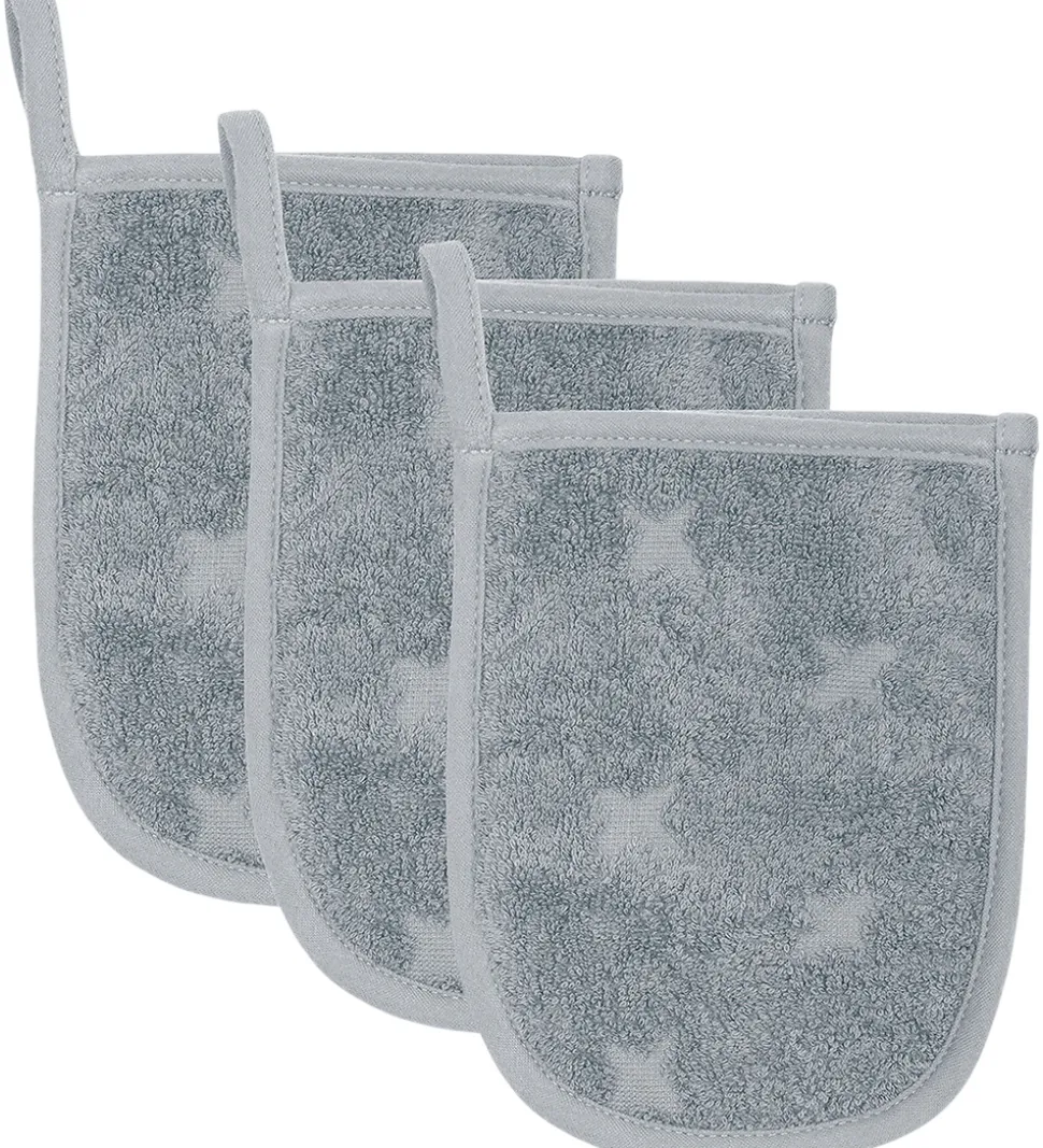 Müsli Badehandsker - 3-pak - 14x18 cm - Jasmin Blue