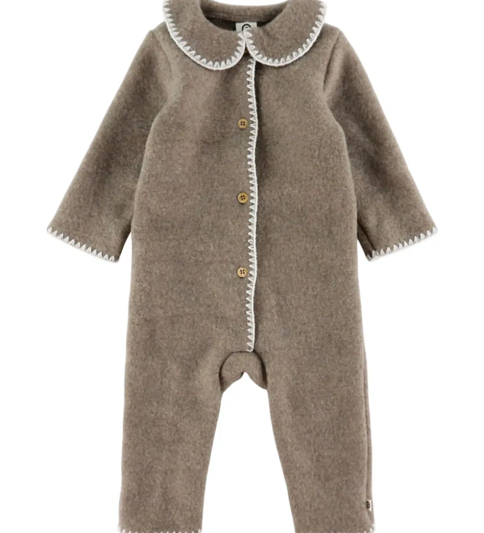 Müsli Køredragt - Uldfleece - Brown Melange