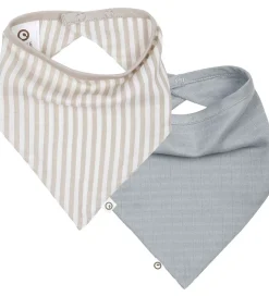 Müsli Savlesmække - Stripe Muslin - 2-pak - Balsam cream/Cashme