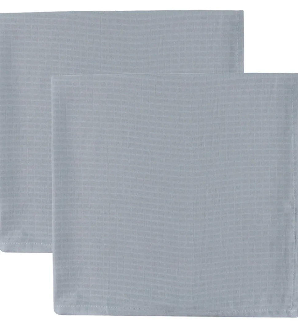 Müsli Stofbleer - 2-pak - 75x75 - Jasmin blue