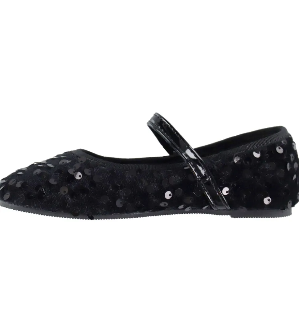 Name It Ballerinasko - NkfRenna - Sort m. Pailletter