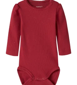 Name It Body l/æ - Rib - NbfRosally - Jester Red m. Glimmer