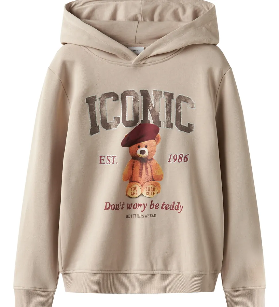 Name It Hættetrøje - NkfRycca - Cement