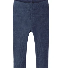Name It Leggings - Rib - NbnKab - Vintage Indigo/Melange
