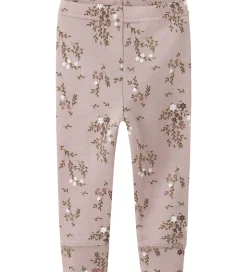 Name It Leggings - Uld - NbfWillow - Shadow Gray/Long Flower