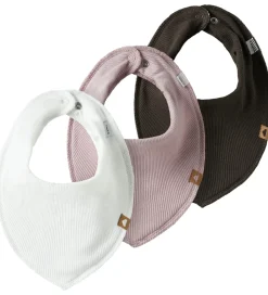 Name It Savlesmække - 3-pak - Rib - NbfYvettekoy - Cloud Dancer/