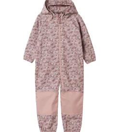 Name It Softshelldragt m. Fleece - Noos - NmfAlfa - Woodrose/Blo