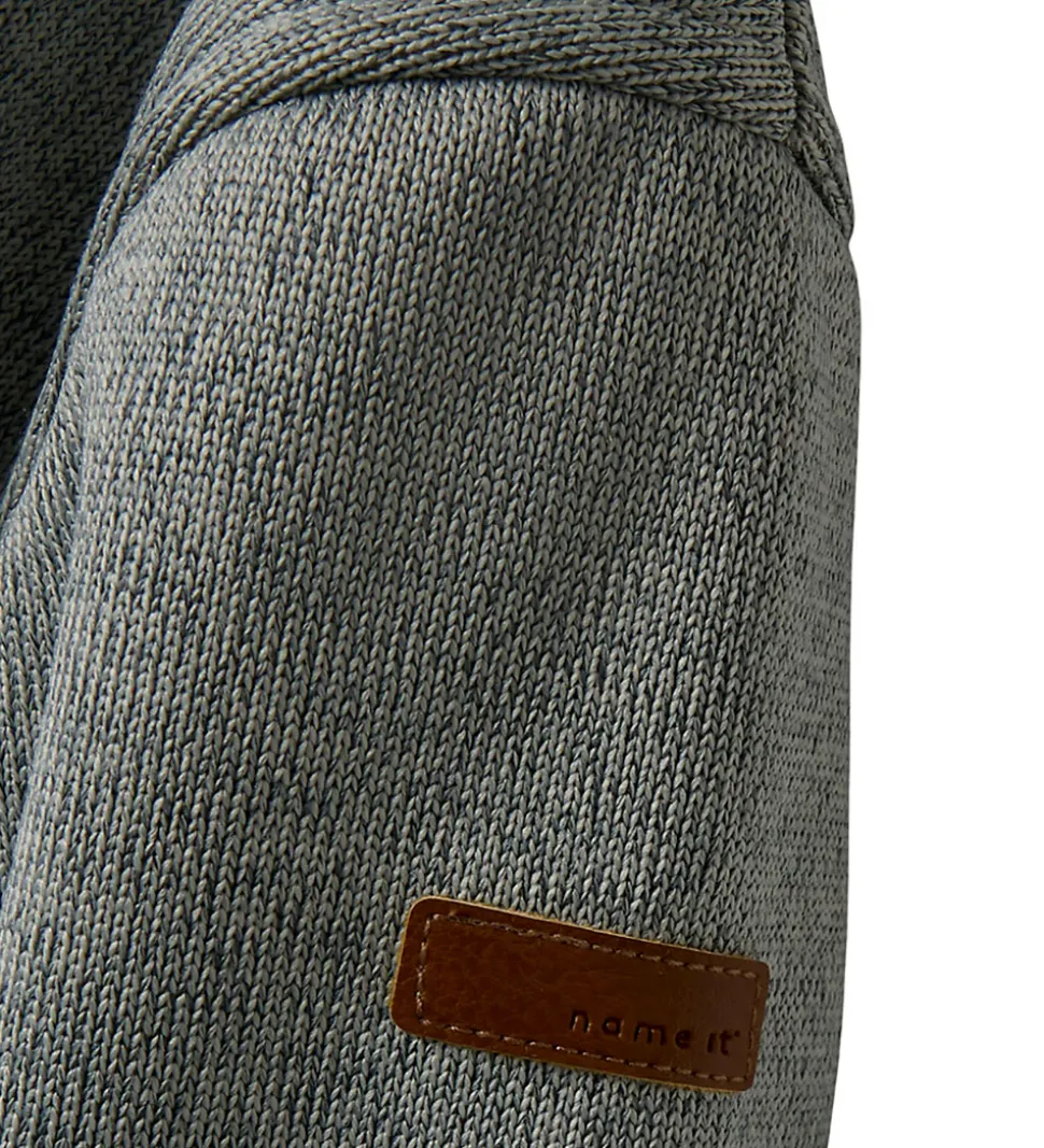 Name It Softshelldragt m. Fleece - NbnMada08 - Grey Melange m. Ø