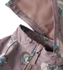 Name It Softshelldragt m. Fleece - Noos - NmfAlfa08 - Purple Dov