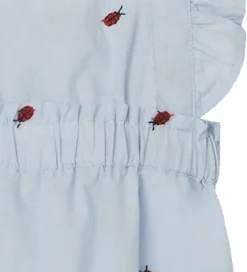 Name It Sommerdragt - NbfFerilla - Chambray Blue m. Mariehøner