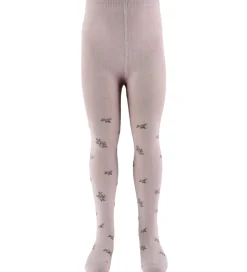 Name It Strømpebukser - Jacquard - Uld/Bomuld - NmfWak - Shadow