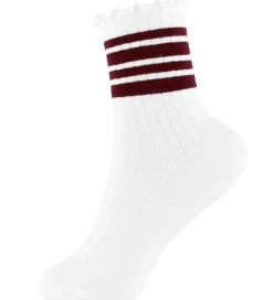 Name It Strømper - Rib - NkfSille - Bright White/Burgundy