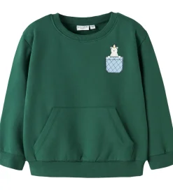 Name it Sweatshirt - NmmVugo - Bistro Green/Pocket Bear