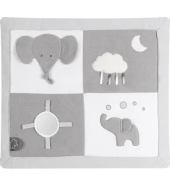 Nattou Aktivitetstæppe Tembo - 75x60 cm - Grå/Hvid