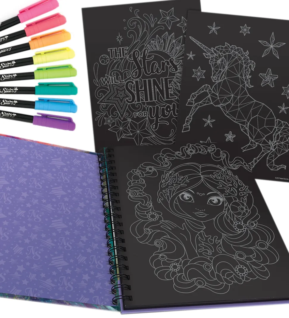 Nebulous Stars Malebog m. Tuscher - Sorte Sider - Coralia