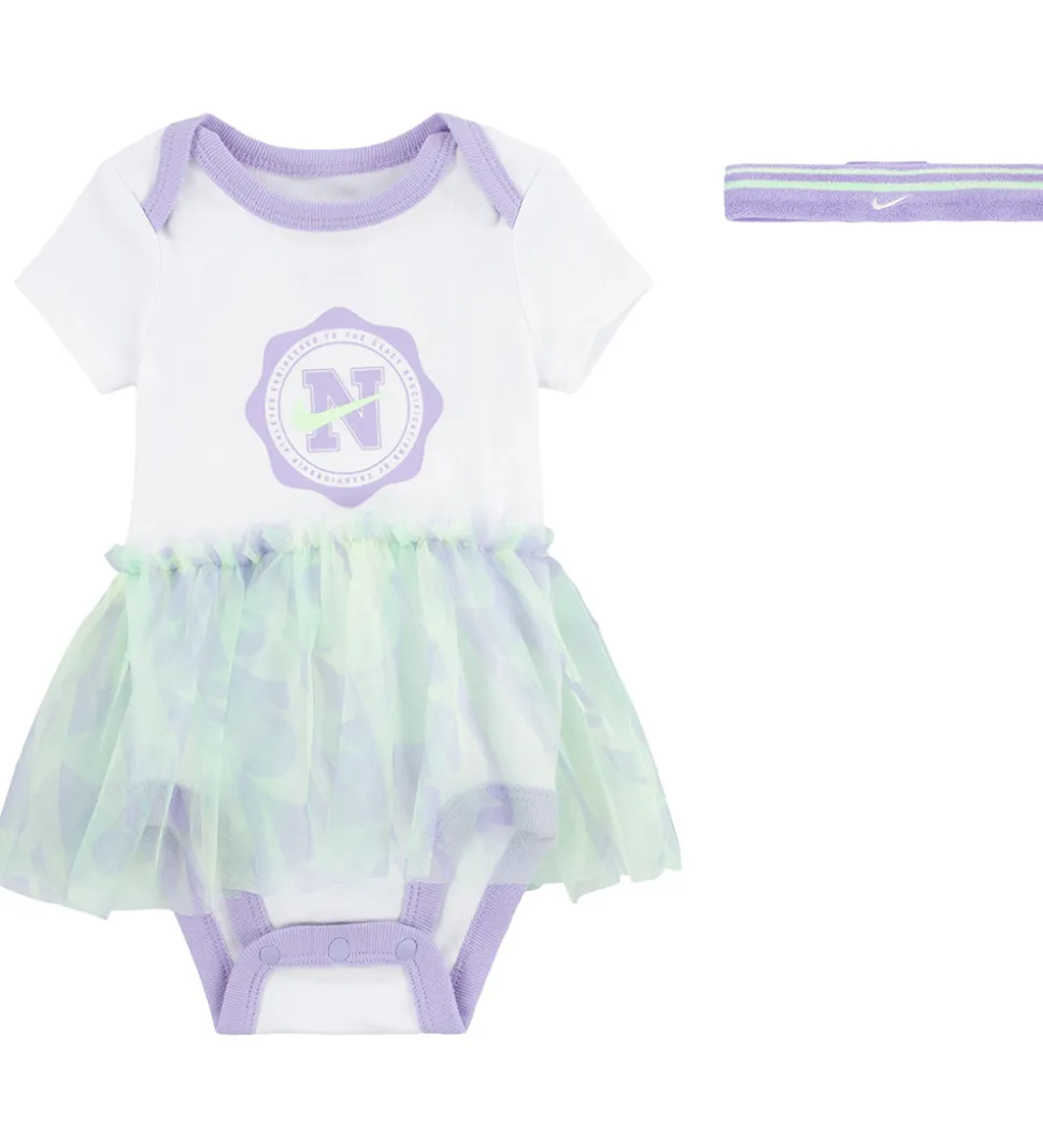 Nike Gaveæske - Hårbånd/Body k/æ - Hvid/Lilla/Lime