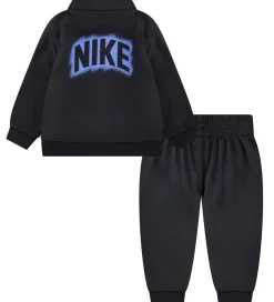 Nike Træningssæt - Cardigan/Bukser - Sort/Lilla