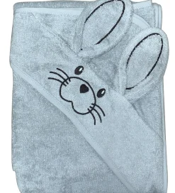 Nørgaard Madsens Babyhåndklæde - 100x100 cm - Kaninører - Dusty