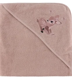 Nørgaard Madsens Babyhåndklæde - 100x100 cm - Pale Mauve m. Bamb