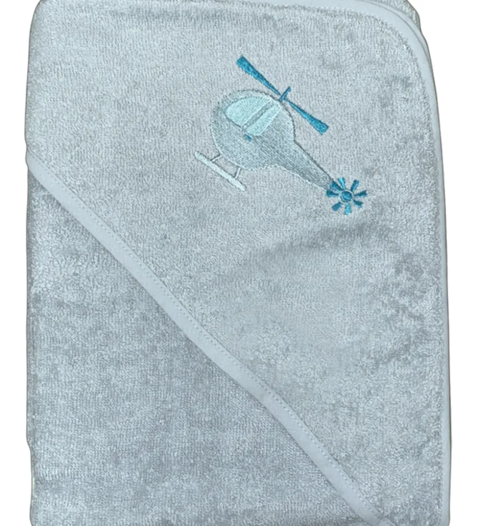 Nørgaard Madsens Babyhåndklæde - 75x75 cm - Dusty Green m. Helik