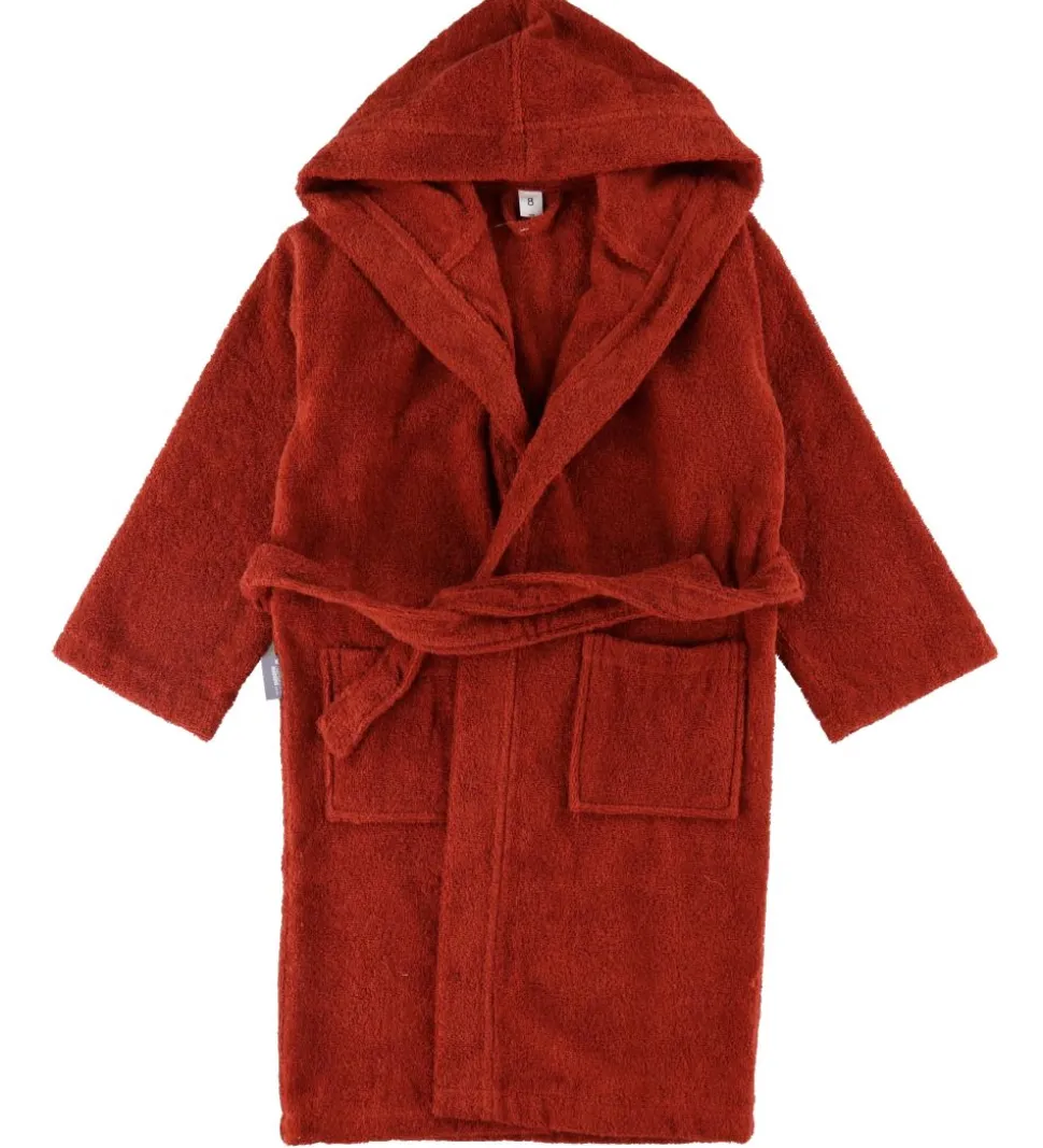 Nørgaard Madsens Badekåbe - 8 år - Dusty Rød