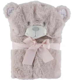 Nørgaard Madsens Plaid m. Bamsehoved - 75x95 cm - Beige